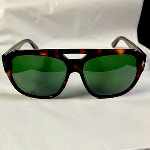 Tom Ford Dark Havana Bachardy Sunglasses Unisex Green Women Men Summer
